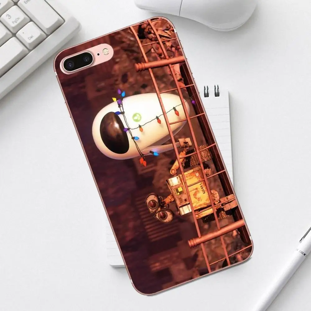 ТПУ чехол Coque для iPhone 4 4S 5 5C SE 6 6S 7 8 Plus X XS Max XR Galaxy A3 A5 J1 J3 J5 J7 2017 пара стены E и Eve Love |