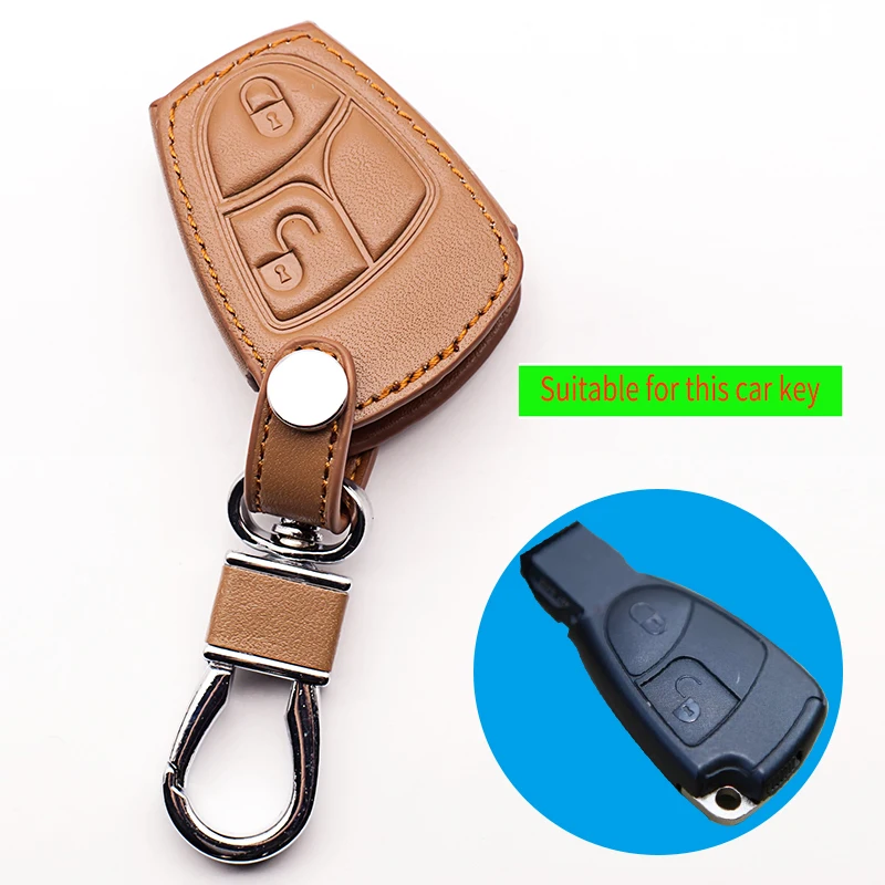 Чехол для автомобильного ключа Mercedes Benz W124 W202 W203 W210 W211 W204|key case for car|2 buttonbutton car key |