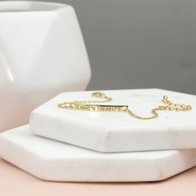 Женский браслет из нержавеющей стали под золото|Индивидуальные Браслеты| |