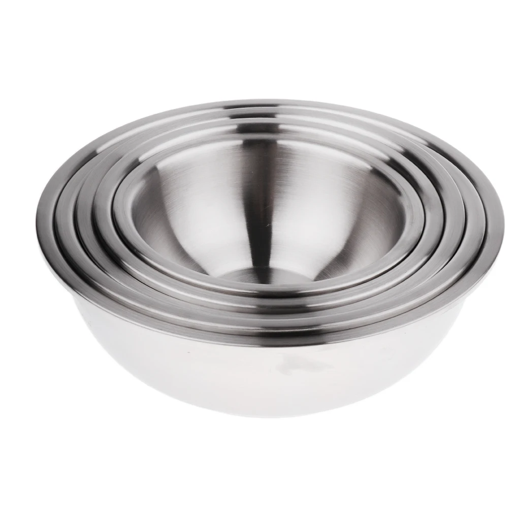 Небьющаяся уплотненная чаша из нержавеющей стали 304 миски для риса миска десерта