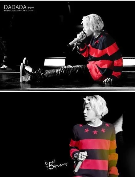 Kpop right Zhi-Long GD 2017 новые мужские толстовки с длинным рукавом bigbang полосатые k-pop stars