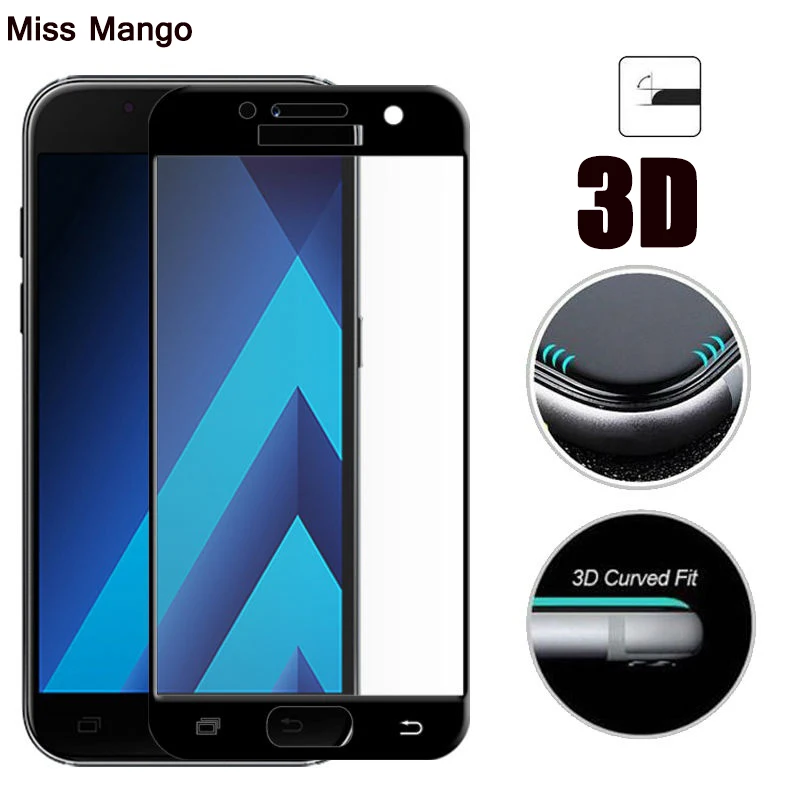 Для galaxy a5 3d Защитное стекло для samsung a5 a3 a7 a 3 5 7 закаленное защитное стекло flim tremp