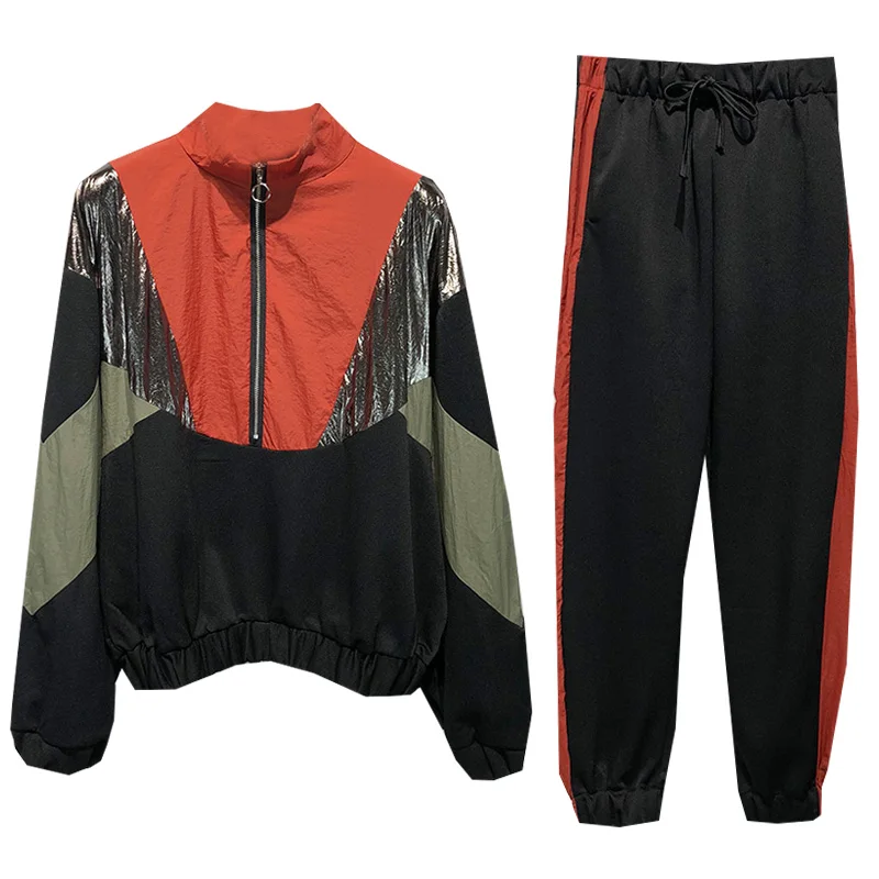 Женский комплект сшитые спортивные штаны для бега два комплекта весна 2019 новинка