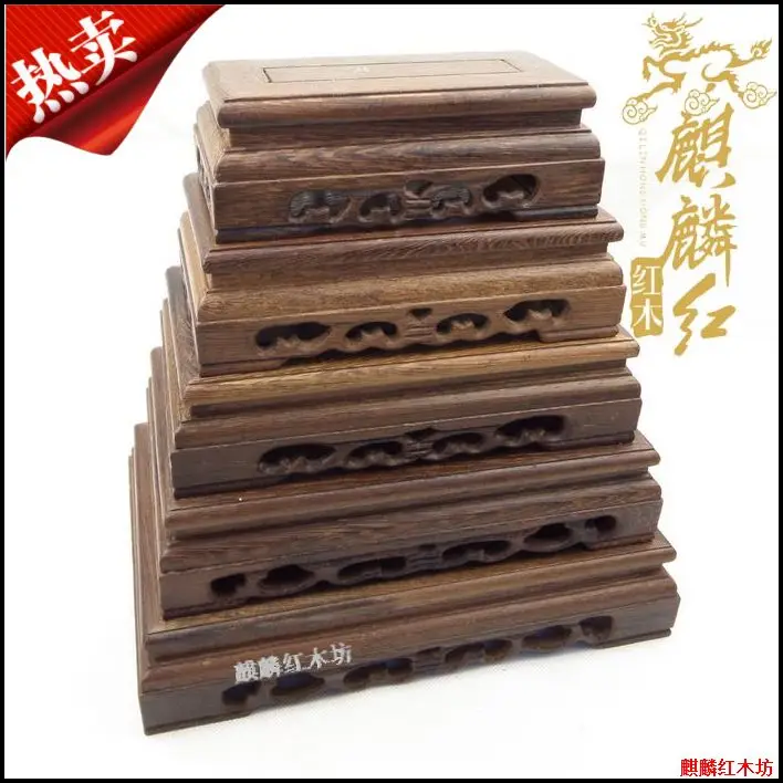 

Kylin rosewood handicraft stone head jade teapot wooden rectangular base Saucer Set of special offer