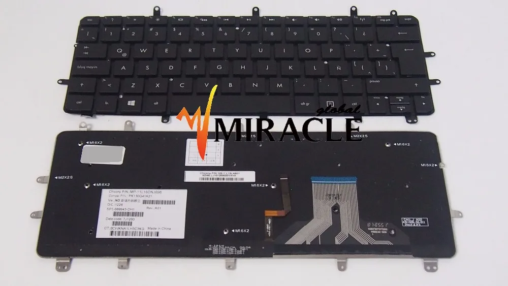 Repair You Life Laptop keyboard for HP FOR Envy 13-2000 SPECTRE XT PRO 13-B000 Spectre XT 13 LA layout backlit keyboard Original
