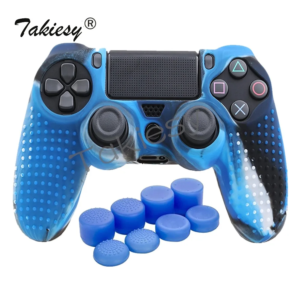 Takiesy 9 в 1 для Dualshock 4 PS4 Slim Pro контроллер шипованных кожи Премиум Защитная мягкие