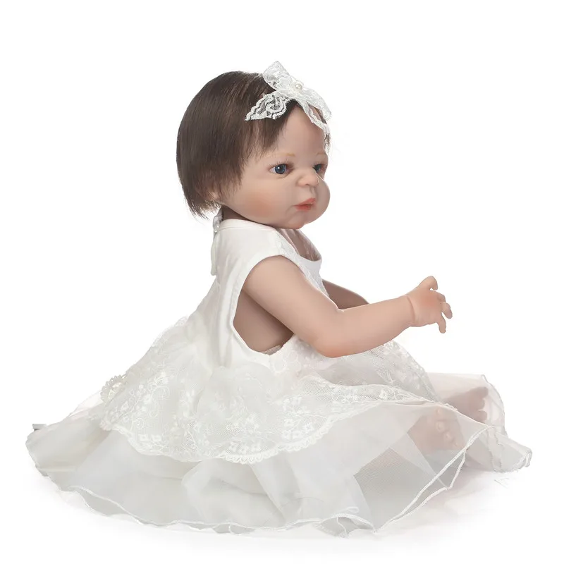 Кукла реборн NPk 22 дюйма игрушка для мальчиков и девочек подарок полностью