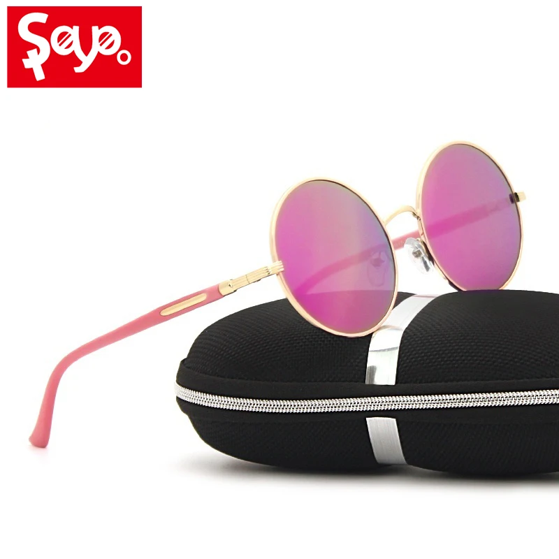 SAYLAYO Vintage Steampunk Sunglasses Round Retro Metal Steam Punk For Women Men Coating Sun Glasses Oculos De Sol Feminino | Аксессуары