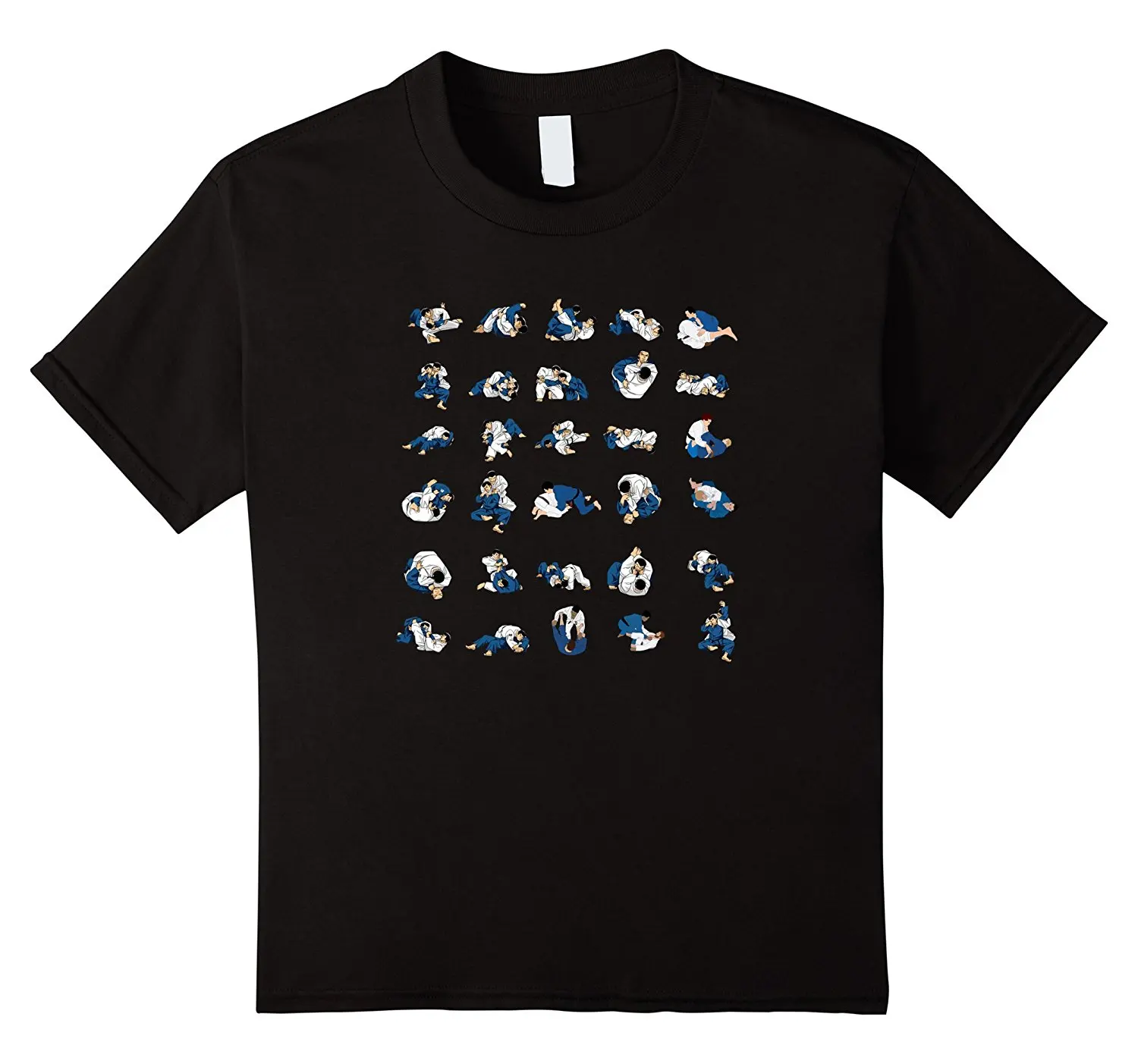 

2019 summer style Fashion Tshirt - BJJ Brazilian Jiu-Jitu 30 Submissions - Positions Tee shirt