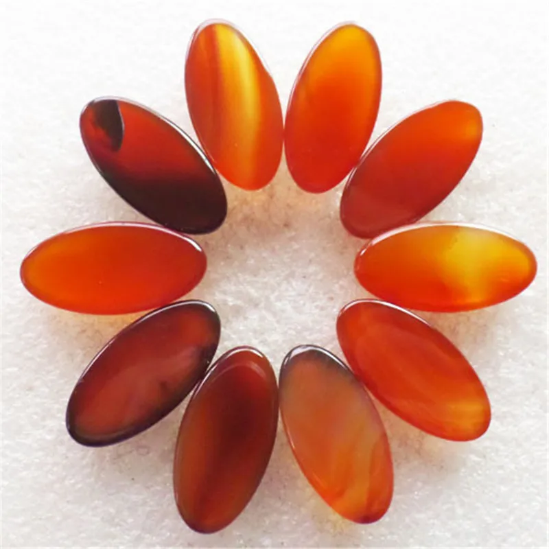 (10 шт./лот) оптовая продажа Овальный Кабошон из натурального красного агата