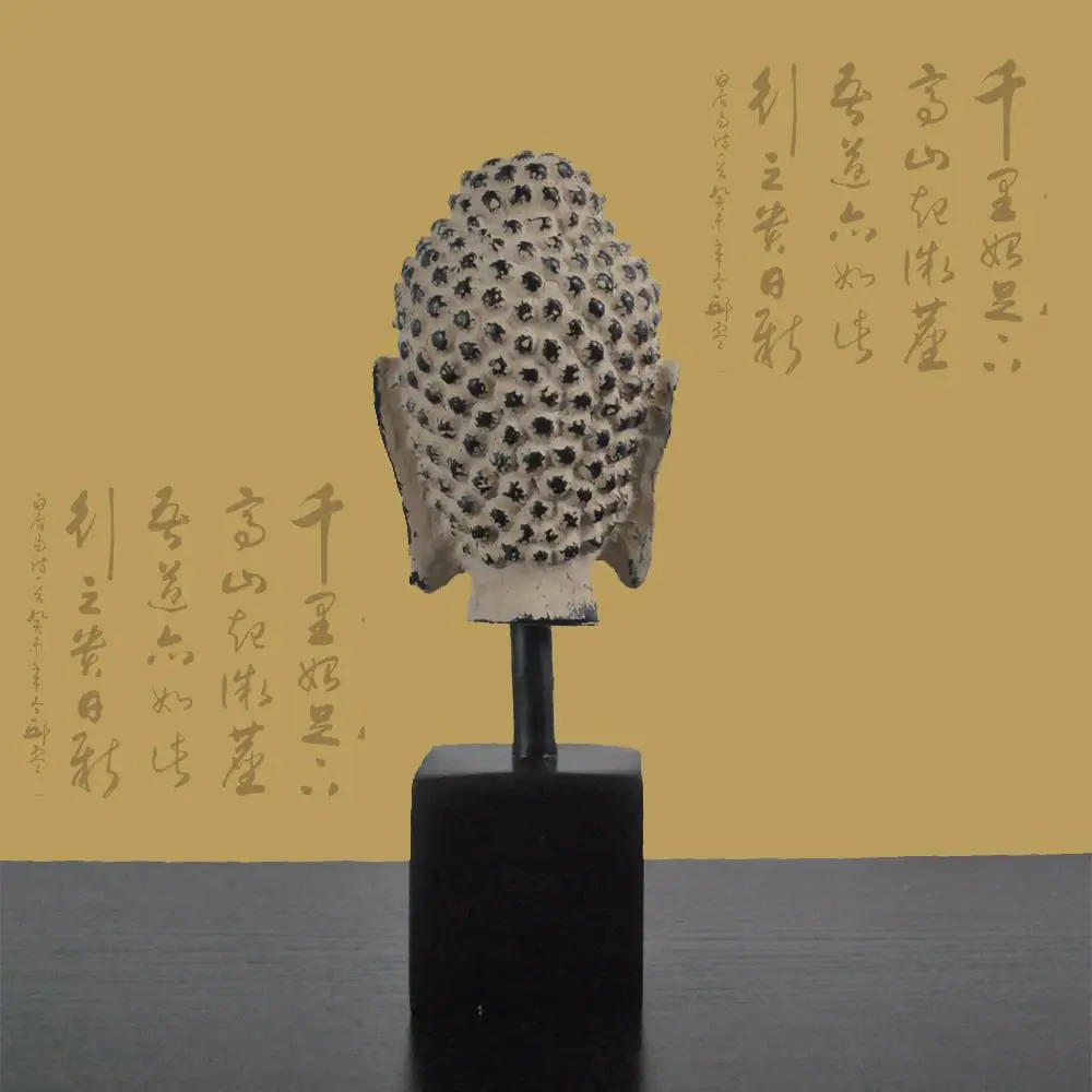 Китайские ремесла в стиле ретро буддизм креативная маленькая статуя голова