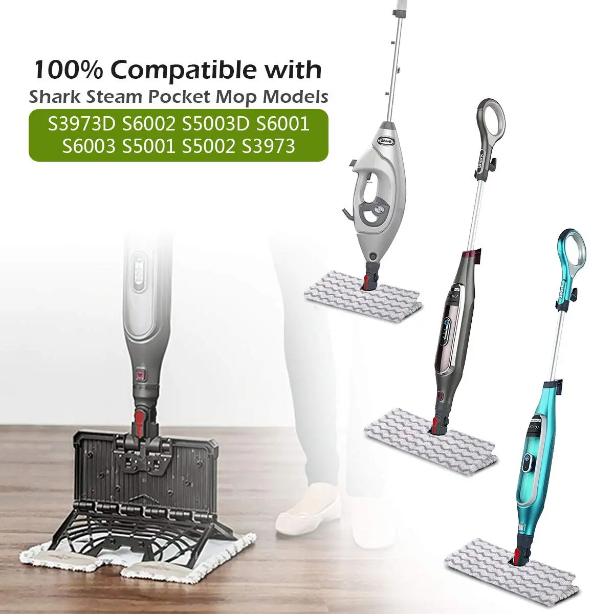 Насадки для швабры сменные насадки отвода пара Shark Lift Away & Genius Steam Pocket Mop S3973D S6002 S5003D