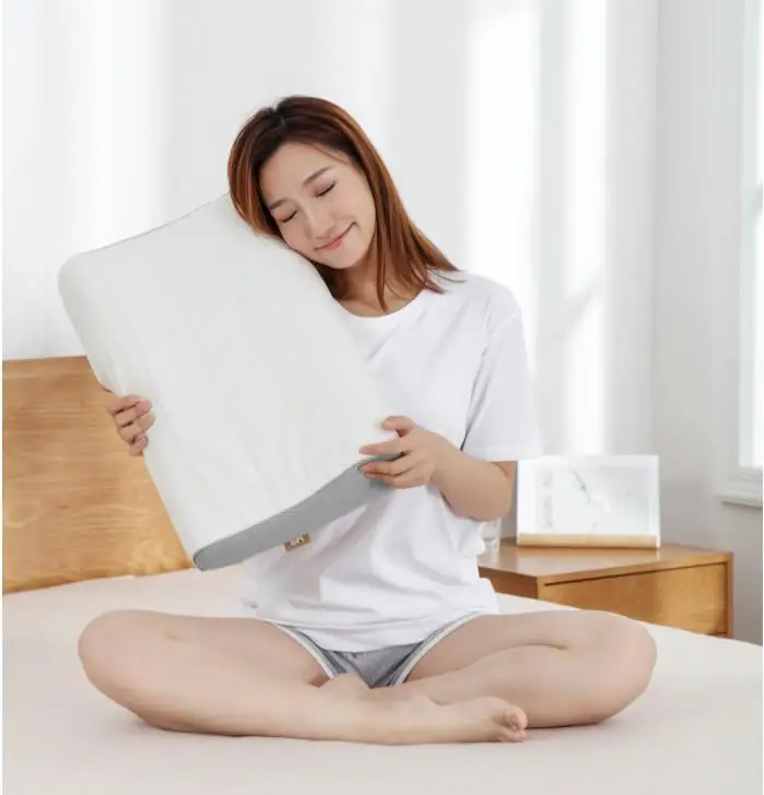 xiaomi mijia 8H латексная Изогнутая подушка для шеи Молодежная версия 50x33x9/11cm8 супер мягкая Антибактериальная подушка для шеи умный дом