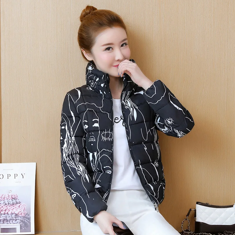 Женская зимняя куртка KMETRAM короткая парка из хлопка в Корейском стиле