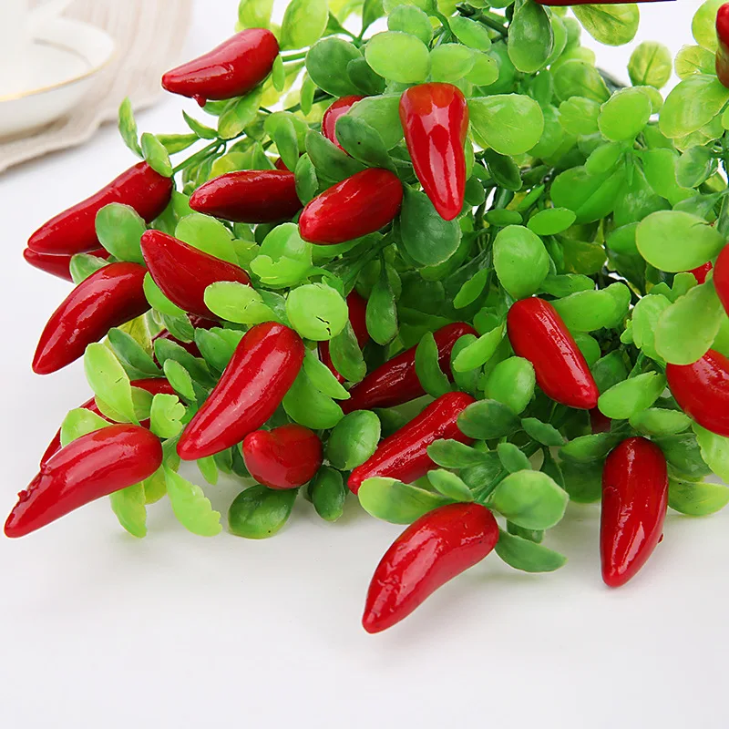 Искусственные вишни Чили фрукты Plantas бонсай Frutas дерево роща искусственные растения мини дерево