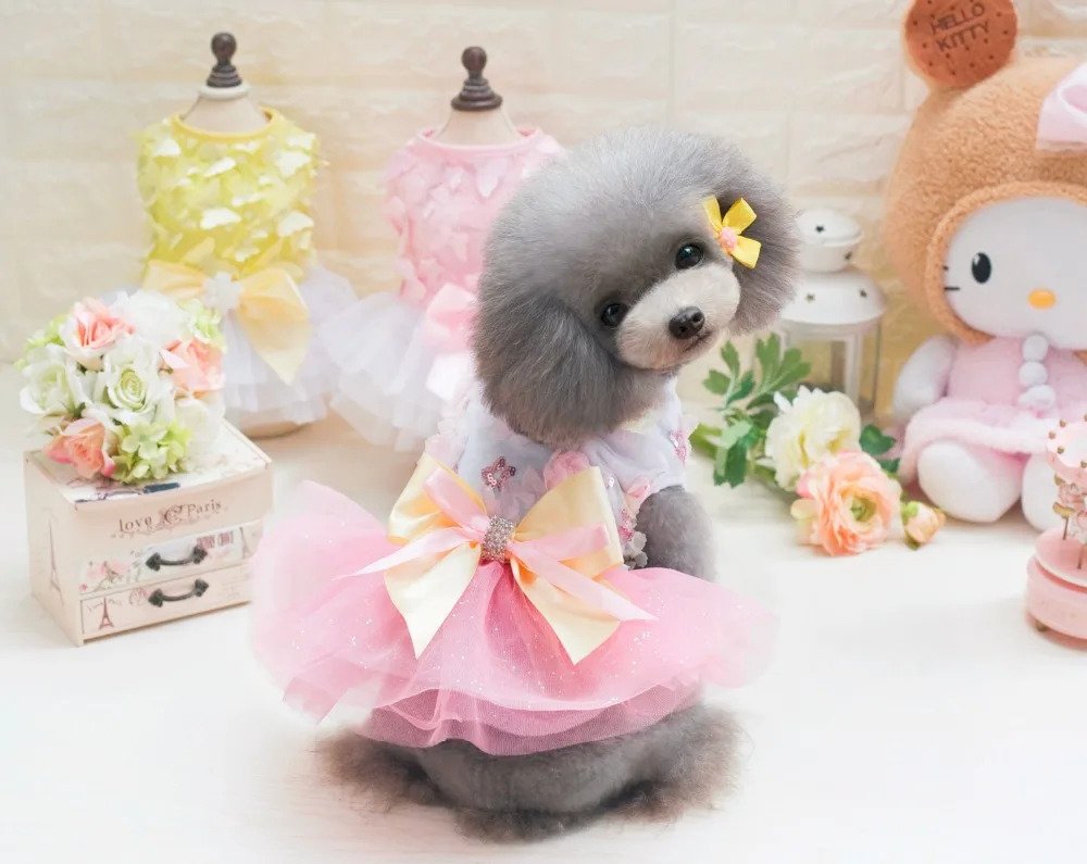 New Coming Sweet Candy Style Pet Dogs Summer Dress Small Puppy Clothing Size From XS To XL | Дом и сад