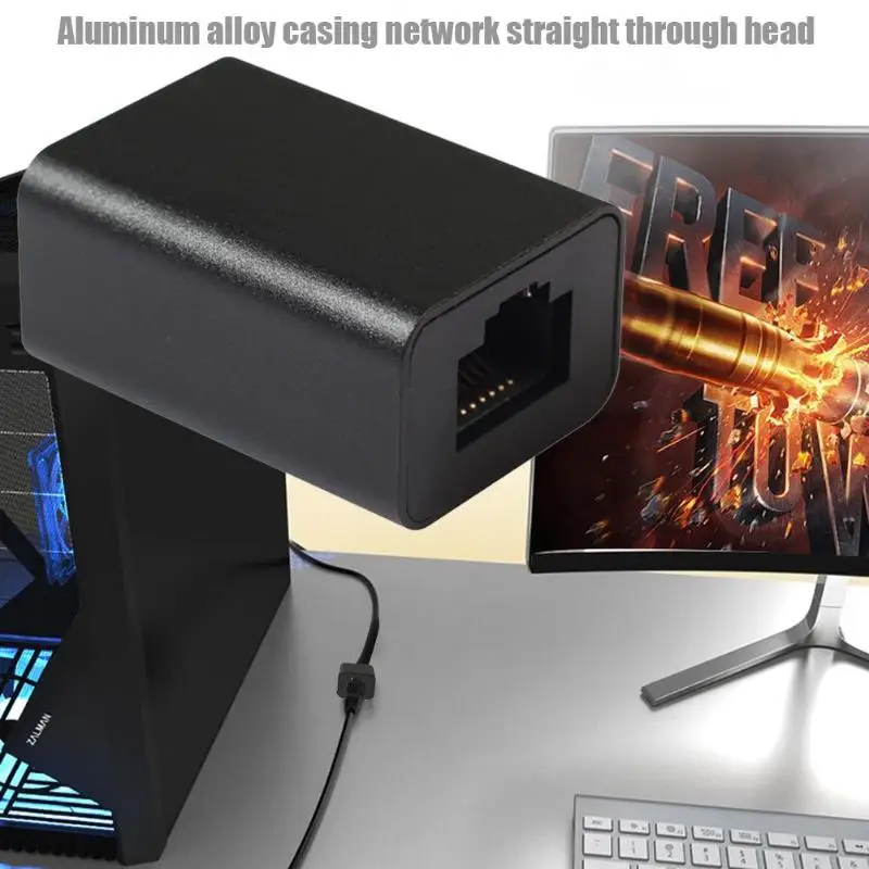 Алюминиевый Cat6 RJ45 8P8C муфта для женщин сетевой Встроенный адаптер|Коннекторы и