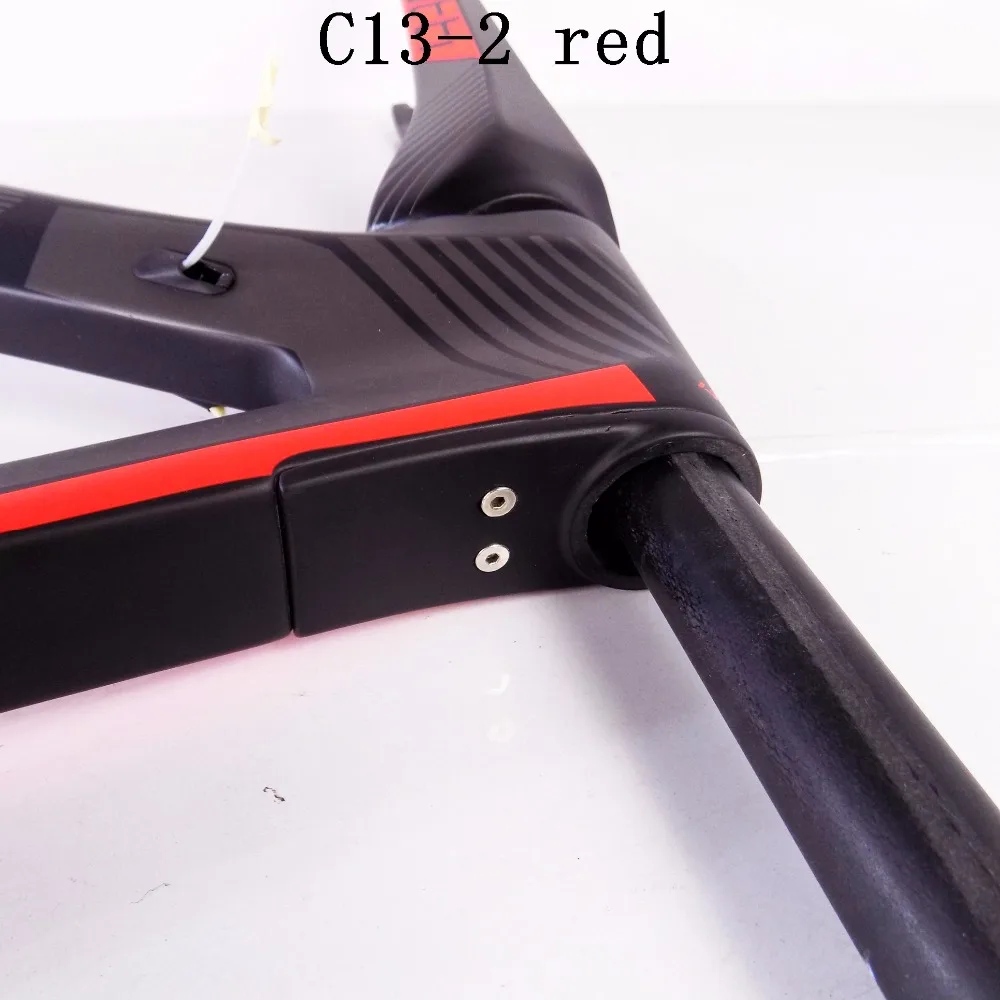 Ceccttio бренд C13 2 красный УГЛЕРОДНЫЙ дорожный мотоцикл для велосипедной рамы T1100
