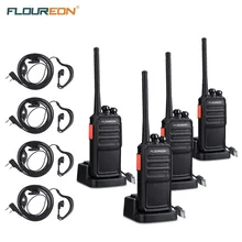 Floureon 16CH waklie talkie без лицензии PMR 446MHZ двухстороннее радио USB зарядное устройство литий-ионная батарея 12 км перезарядка Interphone EU