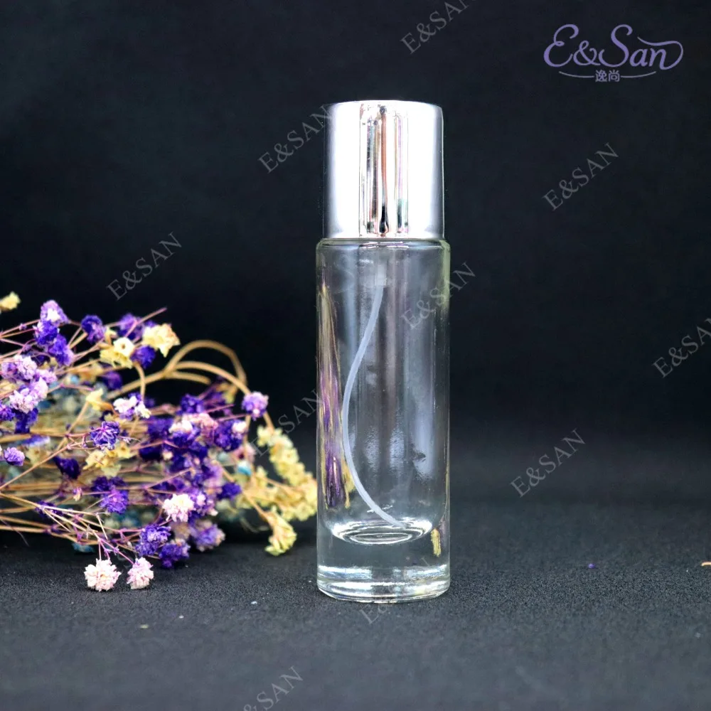 PT022C 30ML прозрачный прямые округлые стеклянная бутылка для духов пустая