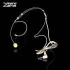 Невидимая гарнитура телесного цвета с разъемом 3,5 мм, гарнитура с наушниками, микрофон для караоке, Youtube, усилитель голоса, громкоговоритель Bodypack