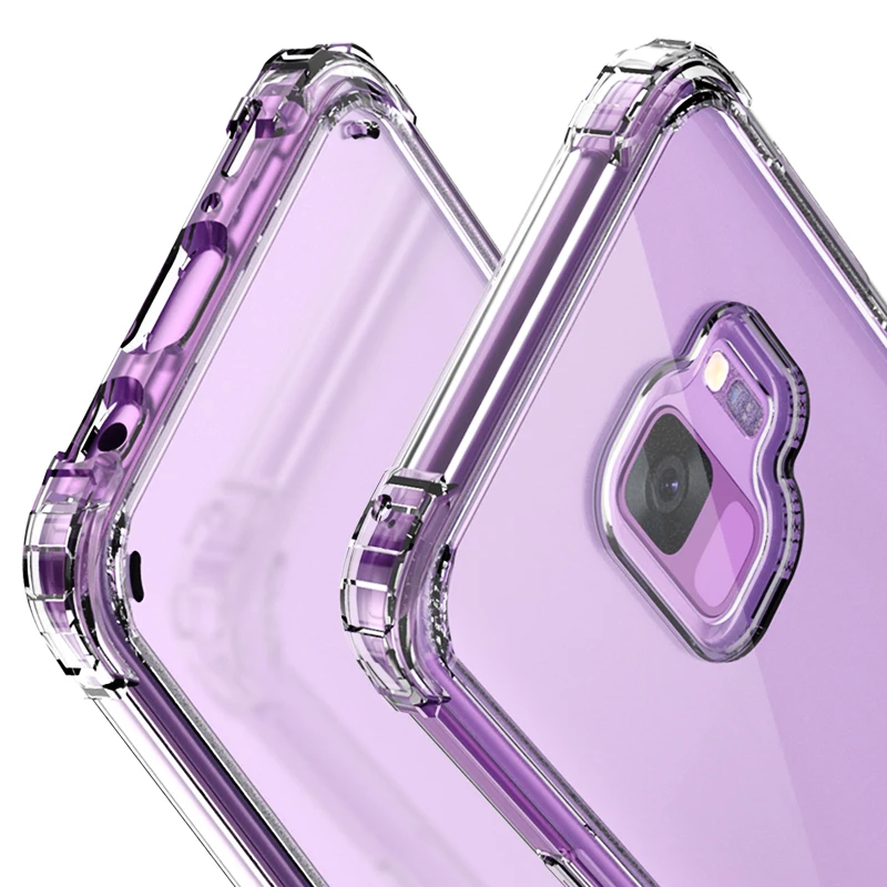 ShockProof Soft Silicone Clear Case for Samsung Galaxy A6 A8 J2 Pro j4 J6 J8 2018 S8 S9 Plus Note 5 8 9 J5 J7 Prime Cover | Мобильные