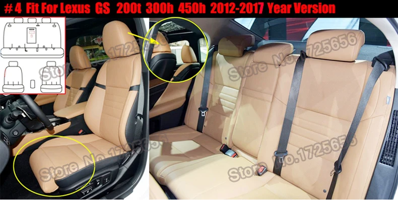 AutoDecorun натуральная кожа сидений автомобиля наборы для Lexus GS350 GS300 GS250 GS450h GS300h GS200t GS460 сиденья Аксессуары для велосипеда