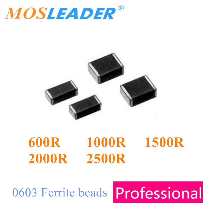Ферритовые бусины Mosleader Chip 0603 4000 шт. ферритовые 600R 1000R 1500R 2000R 2500R 1608 китайские