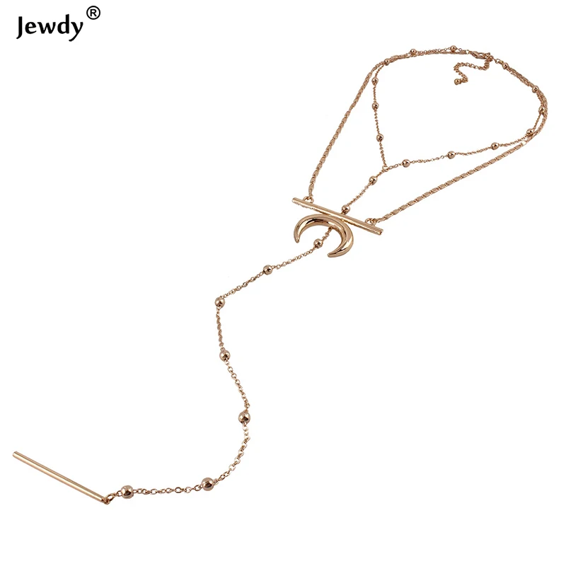 Богемные многослойные ожерелья Boho Moon для женщин модные ювелирные изделия
