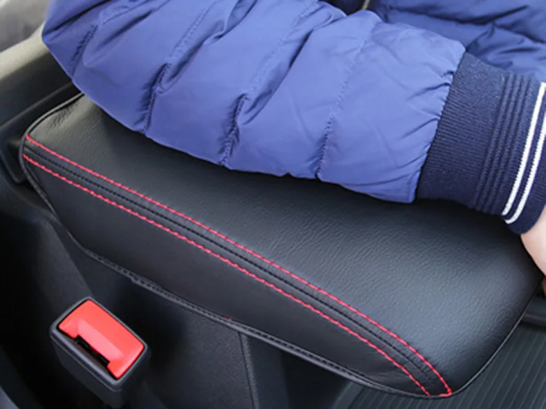 black red Для VW golf sportsvan консоль центр подлокотник коробка для хранения коврик защитная подушка ремонт - Название цвета: black red