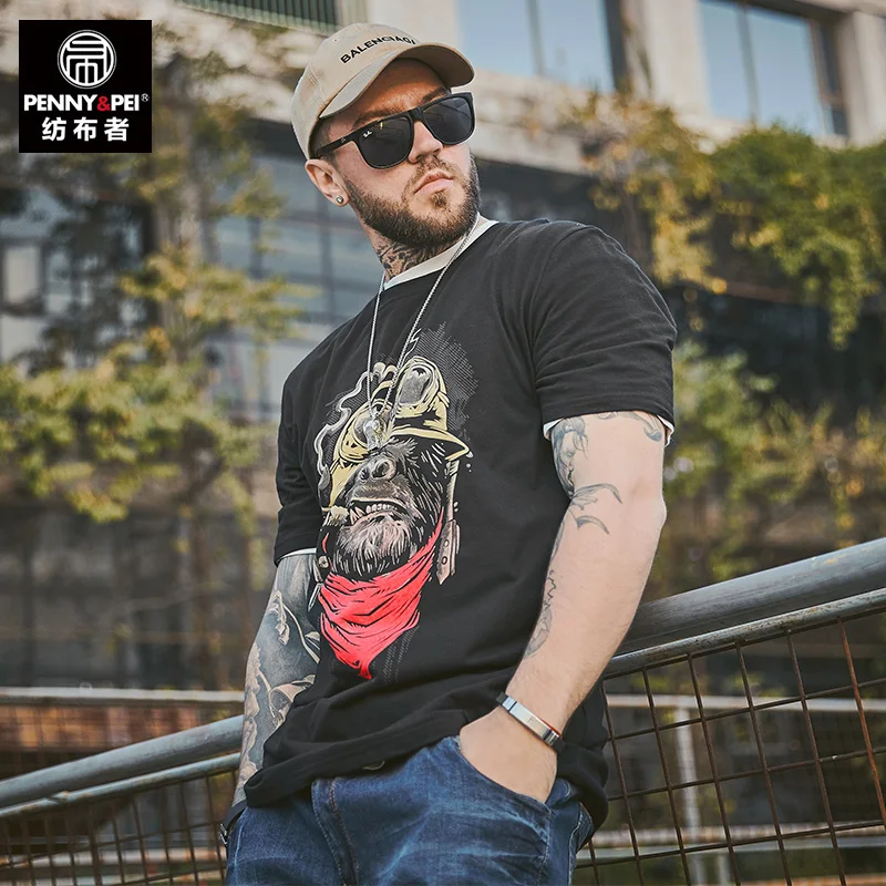Для мужчин футболки плюс Размеры 7XL футболка Homme летние шорты рукав вышивка Для Мужчин's футболки мужской футболки градиент Цвета футболки