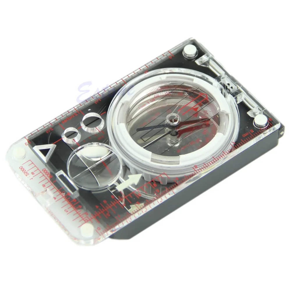 

Mini Ruler Map Scale Mirror Navigation Compass Scouts Outdoor Camping Survival Kits