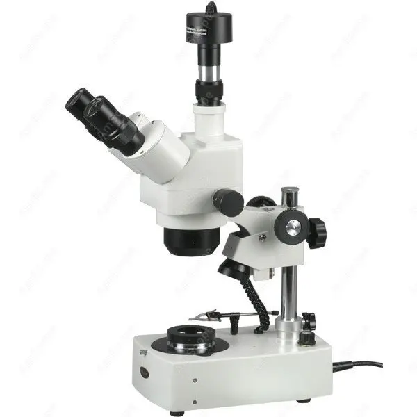 Микроскоп Darkfield-микроскоп AmScope 10X-60X микроскоп с драгоценными камнями + камера 3 Мп |
