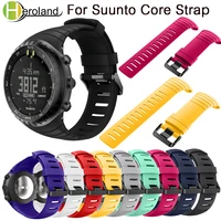 sports silicone watch strap for suunto core watchband smart watch strap replacement tpu wristband accessories bracelet watch men