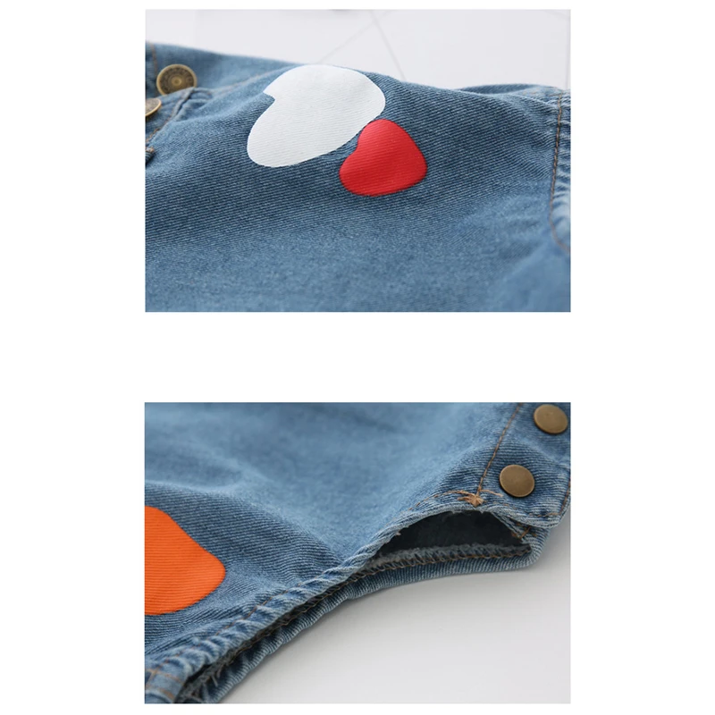 Модный летний комбинезон в ковбойском стиле для маленьких мальчиков и девочек