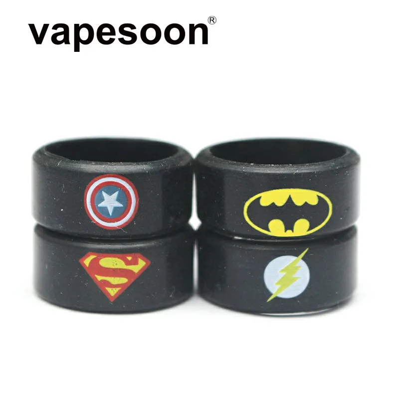 

100pcs Vape Band Ring Silicone Rubber Protection Decorative Ring for Mechanical Mod RBA RDA Tank Vape Pen With Size 23*10mm