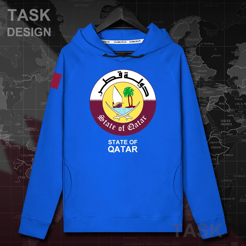 Qatari daulat QA/мужская толстовка с капюшоном пуловеры худи осеннее пальто уличная