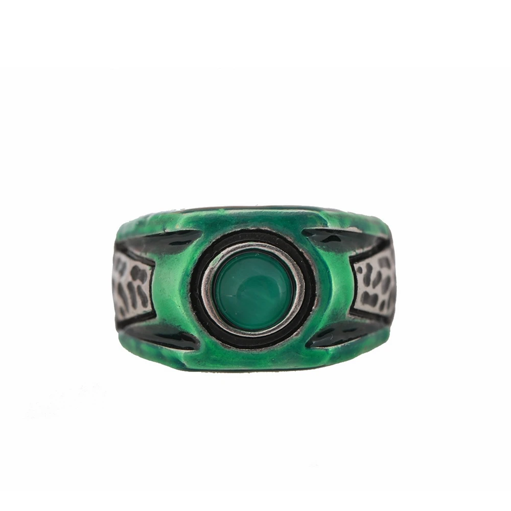 XCOSER нежный зеленый фонарь Hal Jordan кольцо зеленый медное кольцо аксессуары для косплея Хэллоуин косплей костюм реквизит Рождественский подарок