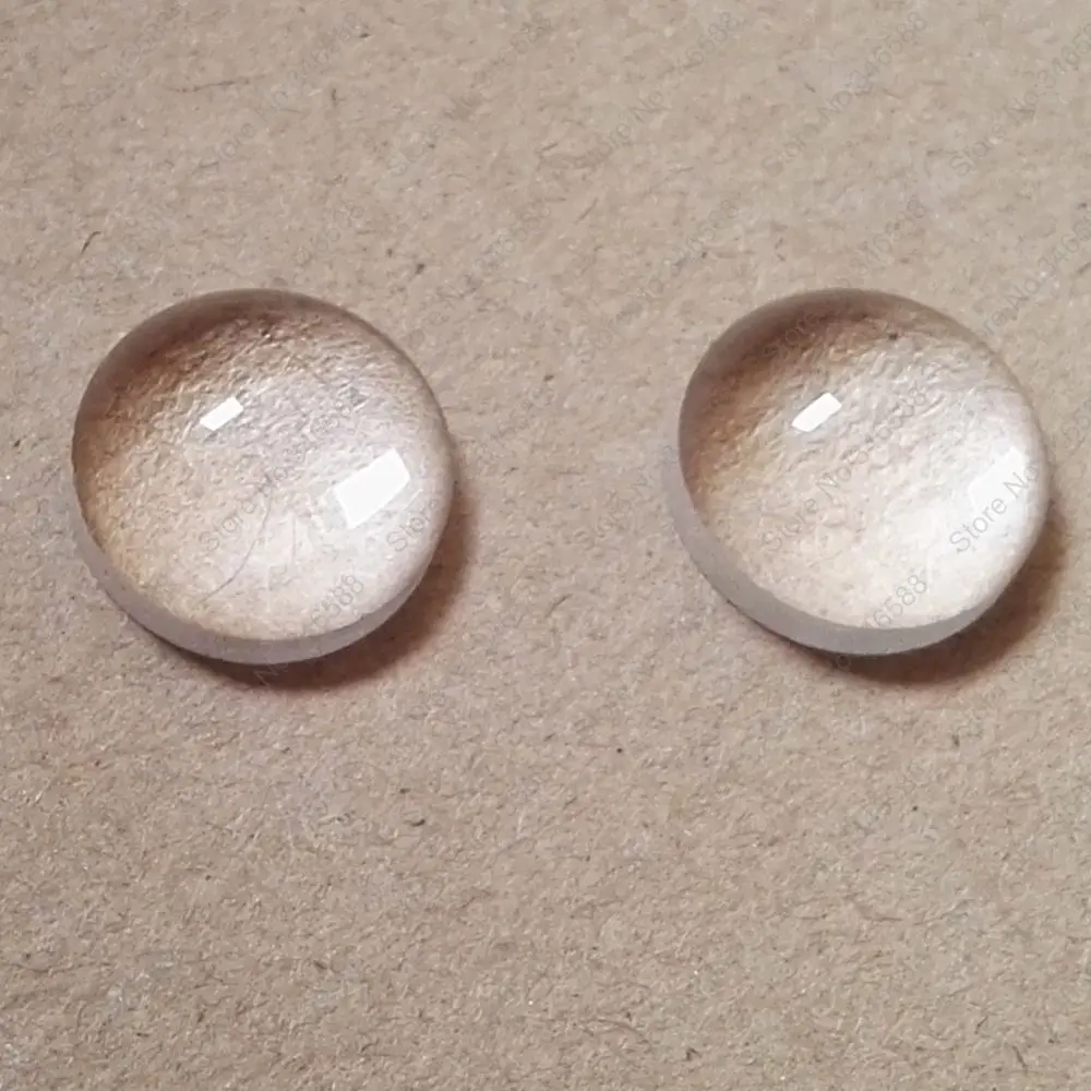 10 шт./лот! Оптические светодиодные стеклянные линзы диаметром 12 мм высота 6 плоско