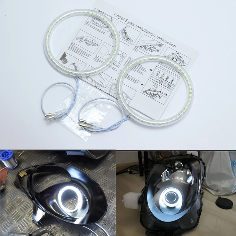 Ультра яркий SMD белый светодиодный ангельские глазки комплект кольцевых гало