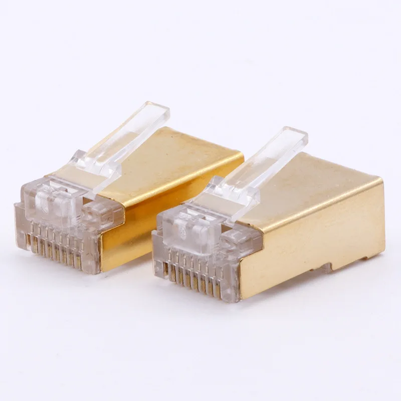 Модульный сетевой разъем RJ45 CAT5E 8 P8C 5 шт. ironlad ядер с золотым покрытием | Компьютеры