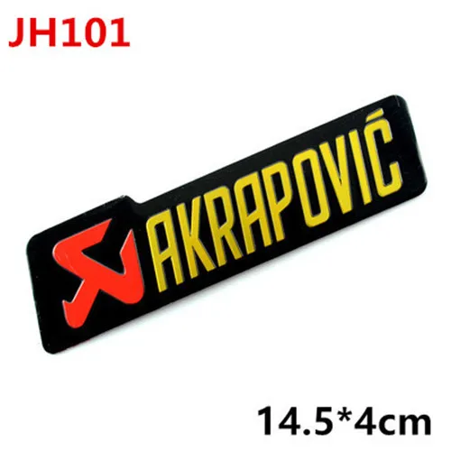 JH101 Carlob 3D алюминиевый мотоциклетный термостойкий глушитель наклейка на трубу для Moto Scorpio Yoshimura SC AR Arrow Akrapovic наклейка - Цвет: JH101