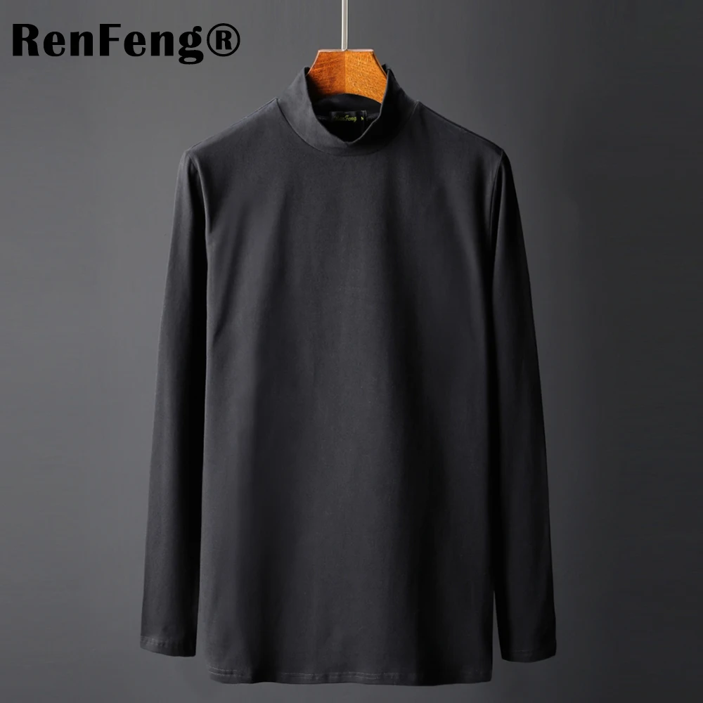 Мужская облегающая футболка черная или белая однотонная с длинными рукавами и