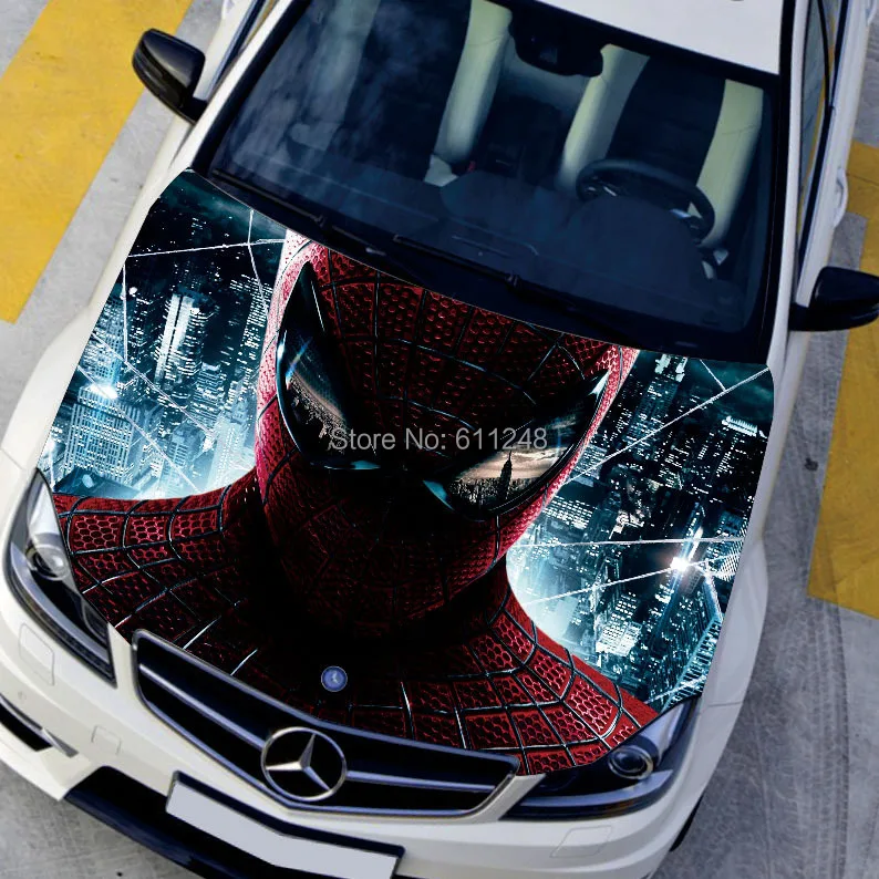 Автомобильный Стайлинг внешние аксессуары HD 3d печать постер Человек-паук стикер