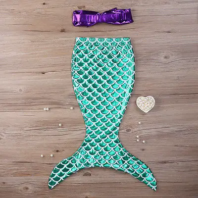 2019 New Kid girls clothes summer dress Children Baby Girls Clothes the Little Mermaid Tail Bikini Suit Swim Costume Cosplay | Детская