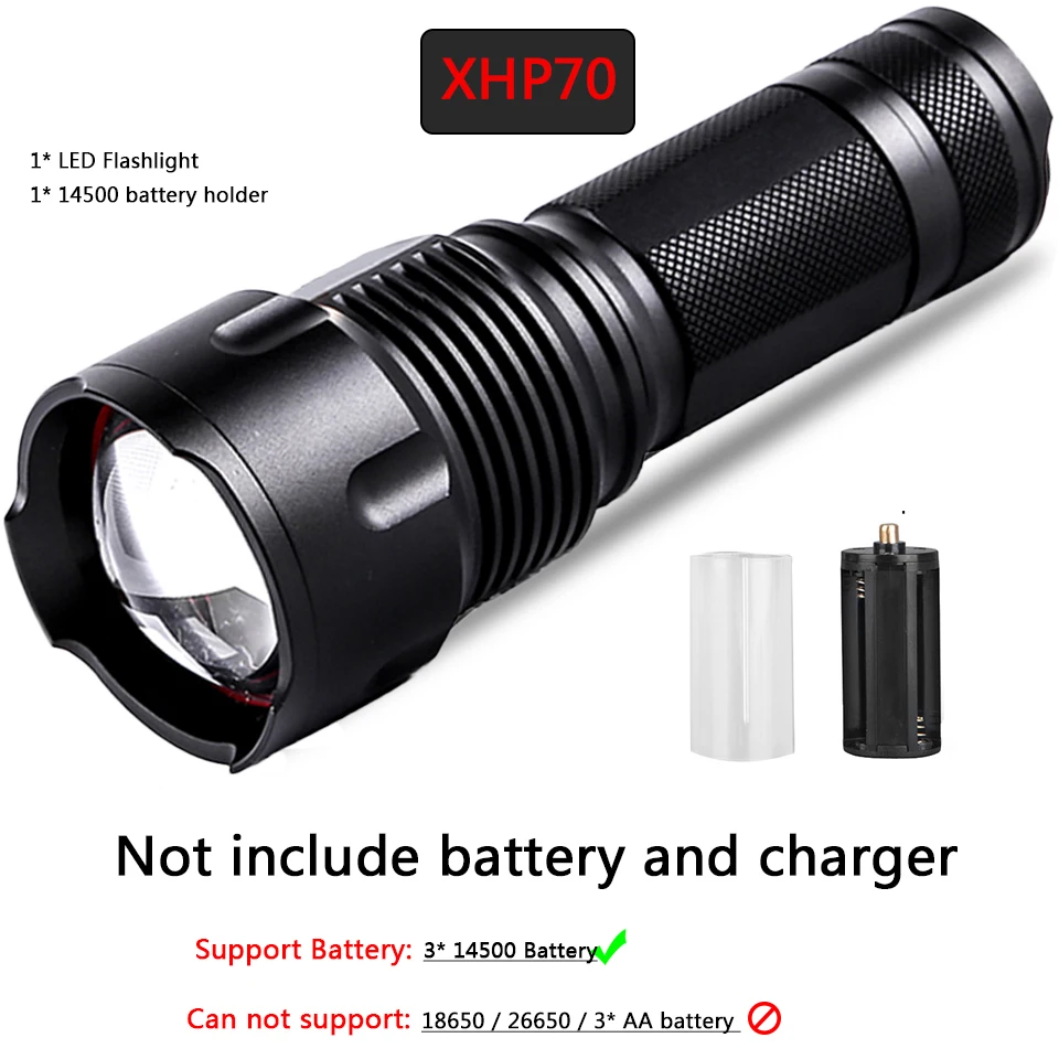 Package D 3200LM светодиодный вспышка светильник фонарь Cree XHP70 XHP50 U3 T6 Водонепроницаемый Масштабируемые Мощность 26650 18650 14500 АА перезаряжаемая батарея светильник - Испускаемый цвет: Package D
