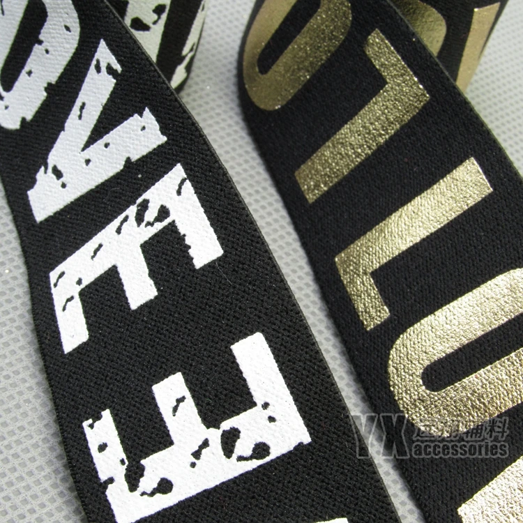 Жаккардовые эластичные ленты с принтом букв Ширина 38 мм 40 3 метра | Дом и сад