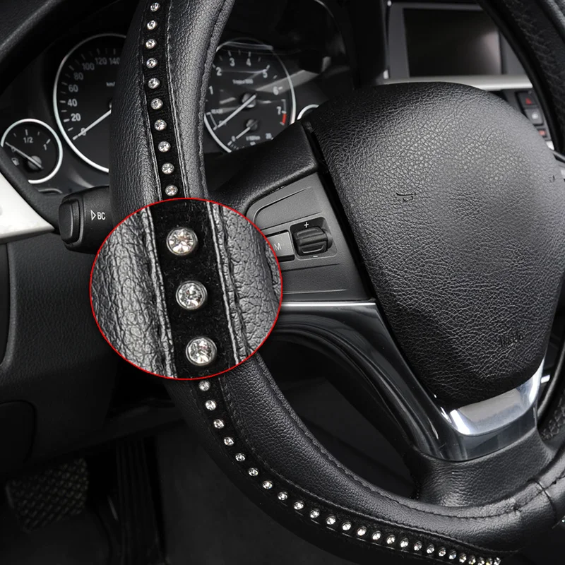 Чехол на руль Натуральная Кожа Диаметр 37 38 см AY10006|fashion steering wheel cover|steering coversteering cover