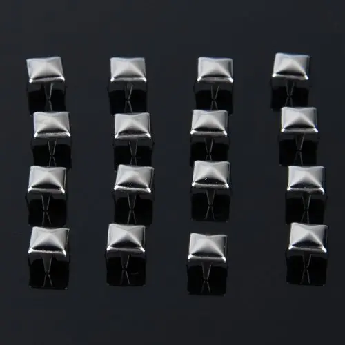 Полезные 100 шт Серебряные Квадратные Заклепки для украшения сумки 6 мм |