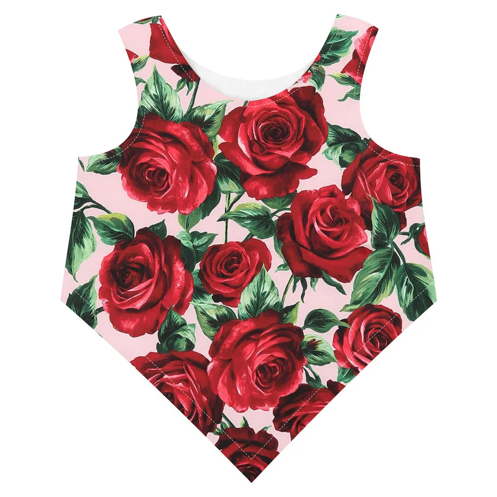 Детский брендовый топ с принтом стильная треугольная футболка для девочек